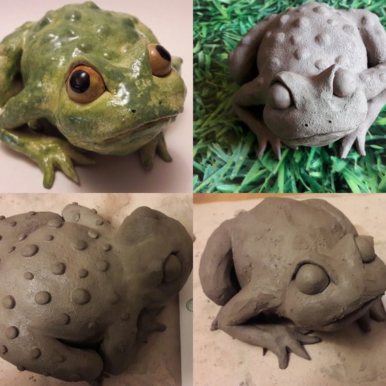 toad clay creation adult clay classes